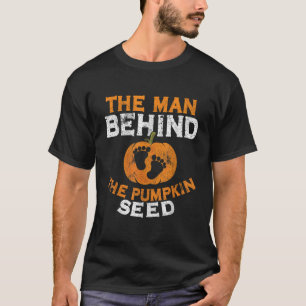 Halloween-Schwangerschaft Papa Der Mann hinter dem T-Shirt