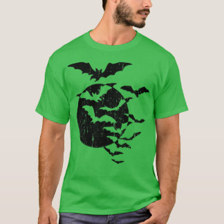 Halloween Schwarm der Fledermäuse Vollmond Spooky T-Shirt