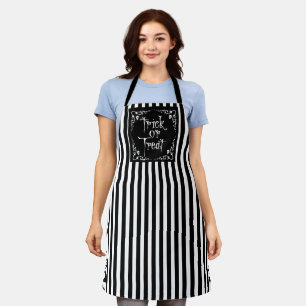 Halloween Schwarz und Weiß Schürze