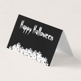 Halloween Schwarz-weißer Schädelhaufen