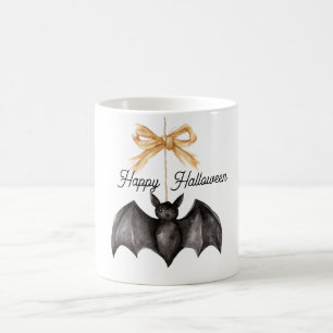 Halloween schwarze Fledermaus Kaffeetasse