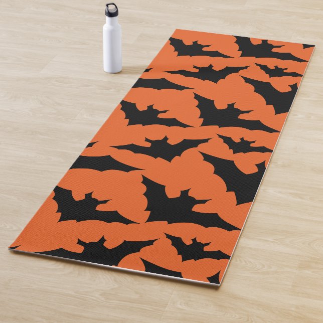 Halloween Schwarze Fledermäuse coole Löffelmuster Yogamatte (Beispiel)