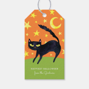 Halloween-Schwarze Geschenkanhänger