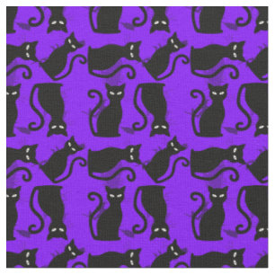 halloween schwarze Hexe lila Stoff