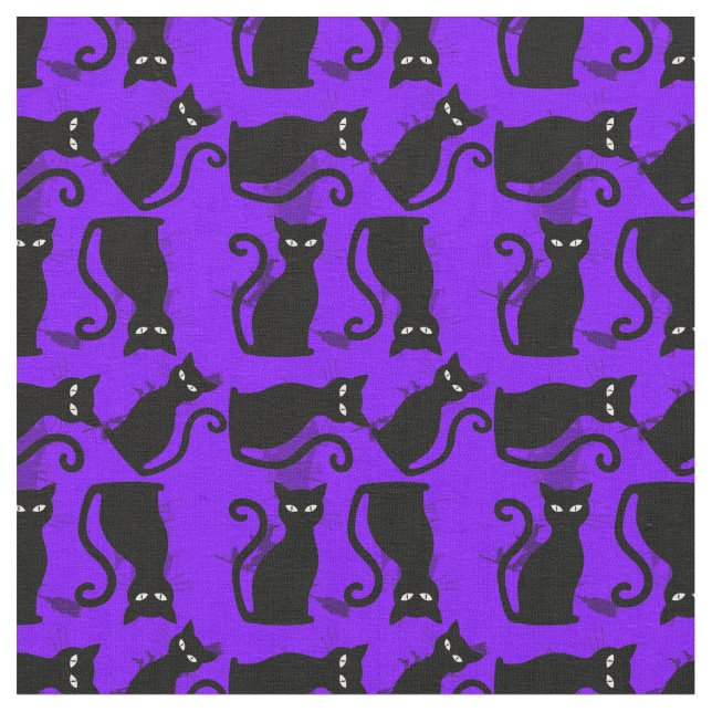 halloween schwarze Hexe lila Stoff (Nahaufnahme)