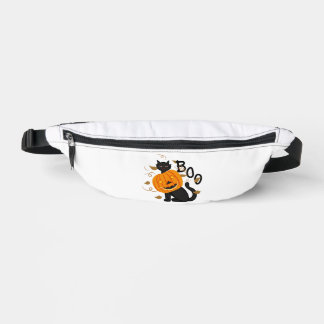 Halloween schwarze Katze Boo Bauchtasche