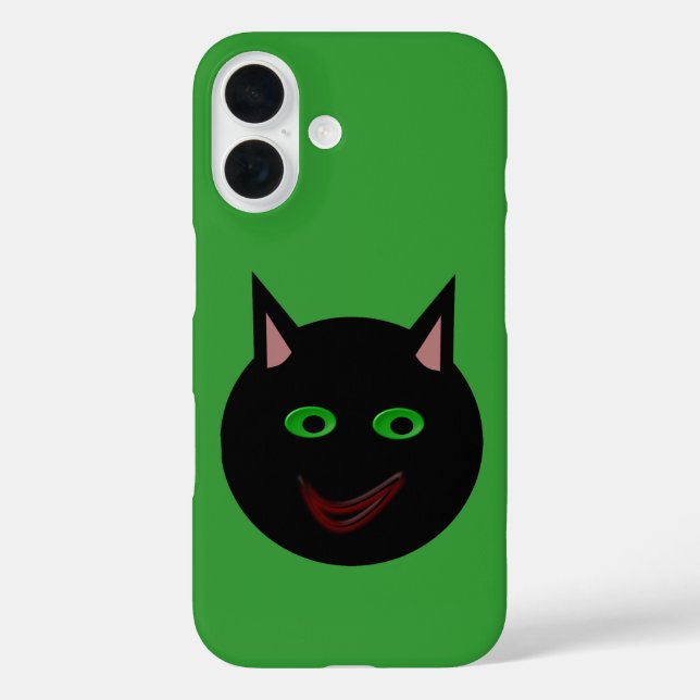 Halloween-Schwarze Katze Case-Mate iPhone Hülle (Rückseite)