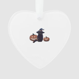 Halloween-Schwarze-Katze Classic T-Shirt Ornament