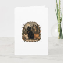 Halloween Schwarze Katze Cottagecore