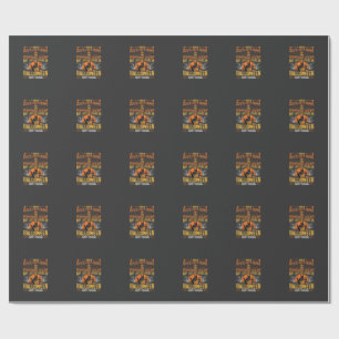 Halloween-Schwarze-Katze-Kürbis-glückliches-Angler Geschenkpapier