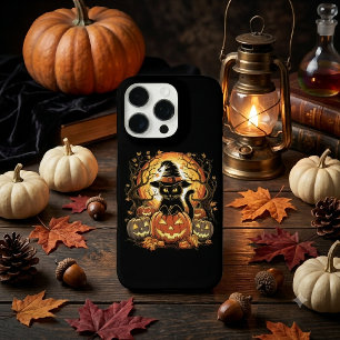 Halloween schwarze Katze Kürbis Hexenkatze Gruseli iPhone 16 Pro Hülle