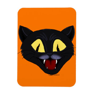 Halloween-Schwarze Katze Magnet