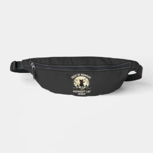 Halloween-Schwarze Katze Mondlicht Bauchtasche