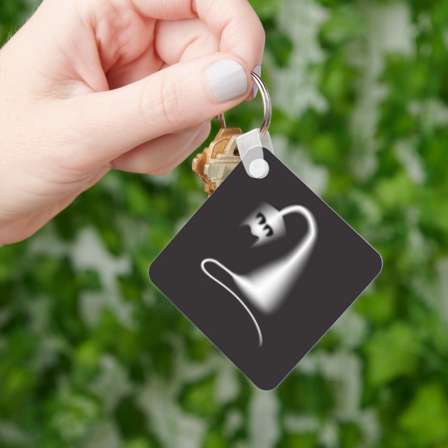 Halloween schwarze Katze Schlüsselanhänger (Hand)