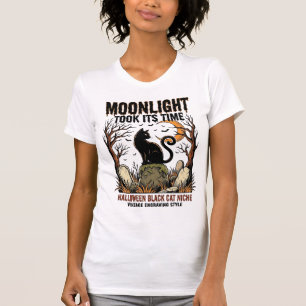 Halloween-Schwarze-Katze-Vintage-Friedhof-Shirt_1 T-Shirt