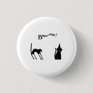 Halloween-Schwarze Katzen Button