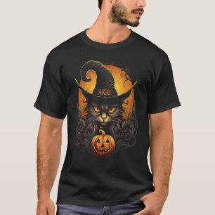 Halloween schwarze Katzen-Kürbis-Kostüm-Party Grus T-Shirt