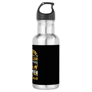 Halloween-Schwarze Katzen und Kürbisse Sicherheits Edelstahlflasche