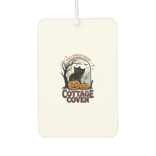 Halloween-Schwarze Katzen Vintage-Coven-Kürbis-Kun Autolufterfrischer