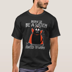 Halloween schwarzes Kätzchen Katze, geboren um ein T-Shirt