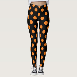 Halloween-Schwarzpolka-Punkt Leggings