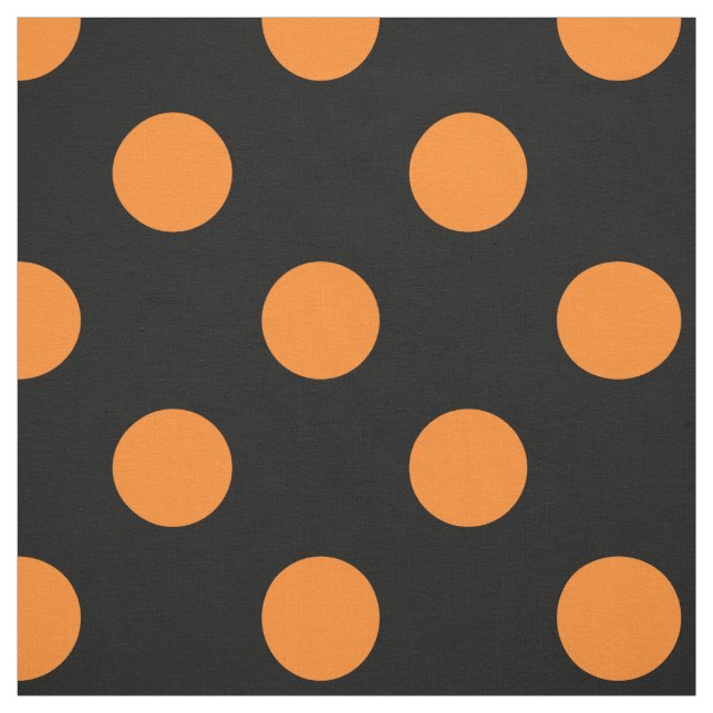 Halloween-Schwarzpolka-Punkt Stoff (Muster)