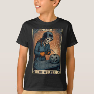Halloween-Schweißer-Totenkopf-Kürbis-Geschenk für T-Shirt