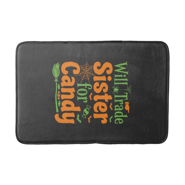 Halloween-Schwester-Candy-Handelsdesign_1 Badematte (Vorderseite)