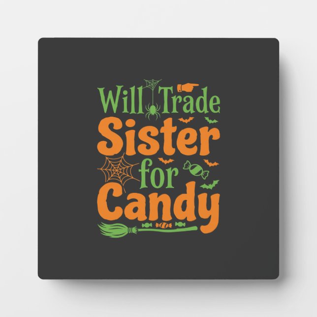 Halloween-Schwester-Candy-Handelsdesign_1 Fotoplatte (Vorderseite)