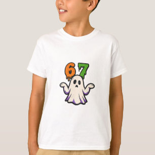 Halloween Scp 67 Süßes Geister-Meme Six Seven Kost T-Shirt