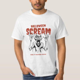 Halloween Scream Weiß T-Shirt