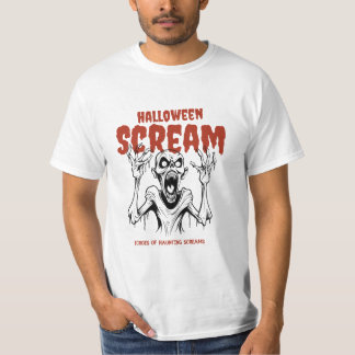 Halloween Scream Weiß T-Shirt