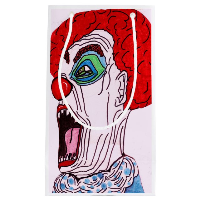 HALLOWEEN SCREAMING CLOWING Leckerei Beutel Kleine Geschenktüte (Vorderseite)