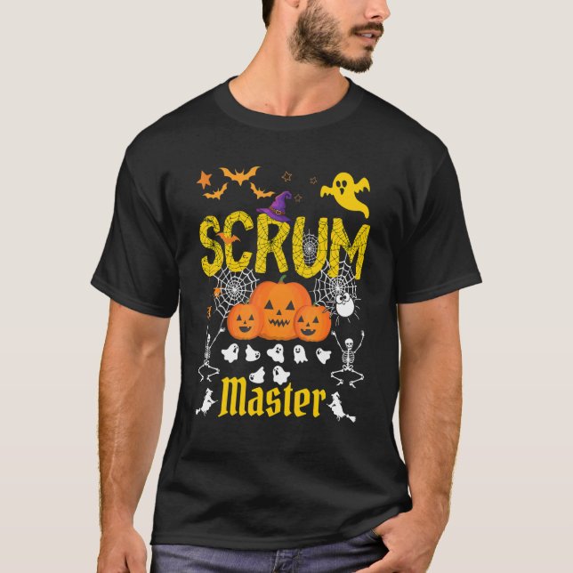 Halloween-Scrum-Master-Zertifizierung T-Shirt (Vorderseite)