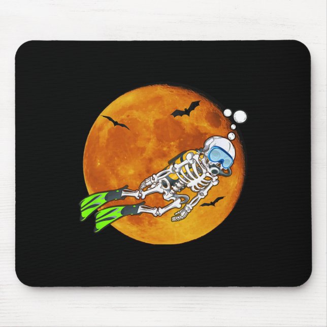 Halloween Scuba Diver Mousepad (Vorne)