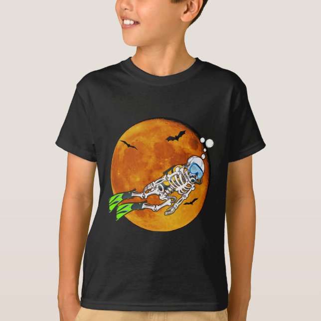 Halloween Scuba Diver T-Shirt (Vorderseite)