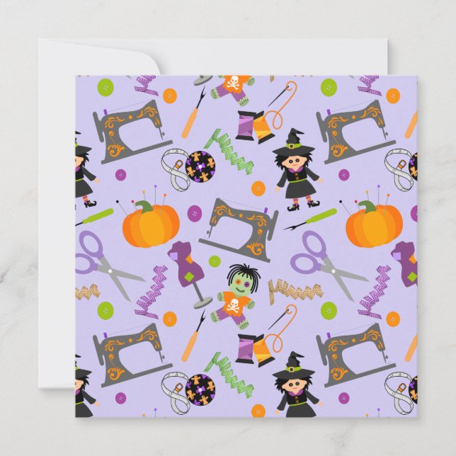Halloween Seamstress Nähbegriffe (Vorderseite)