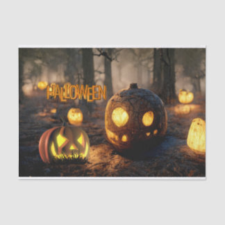 Halloween Sehr Beängstigende Pumpkins Seidenpapier