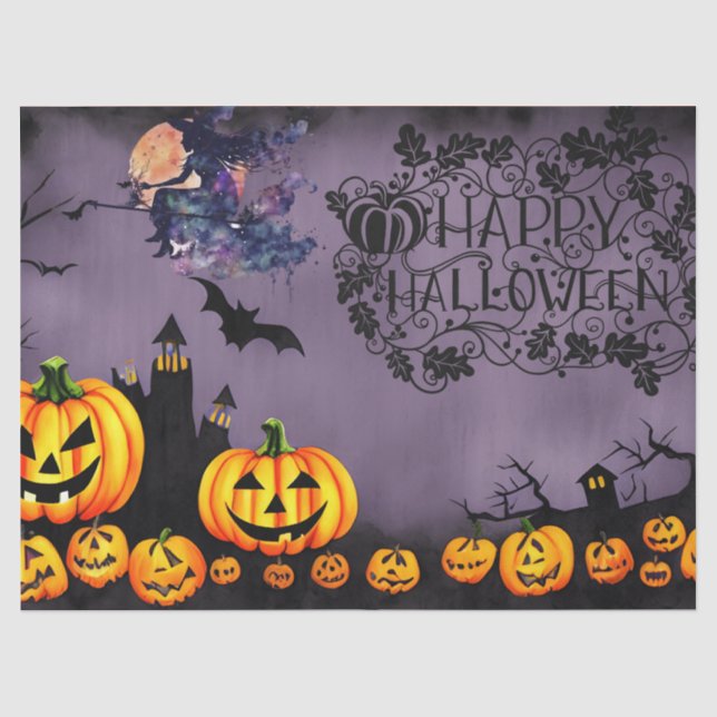 Halloween Seidenpapier (Vorderseite)