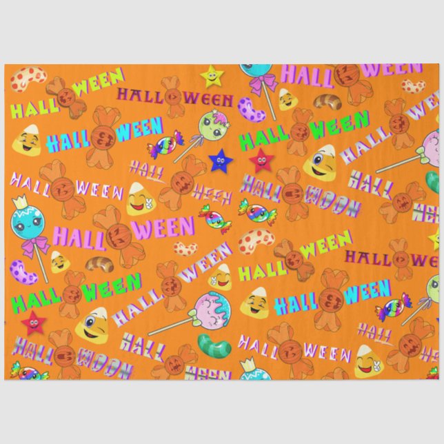 Halloween Seidenpapier (Vorderseite)
