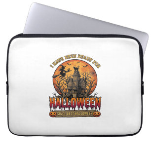 Halloween Seit Letztes Spukhaus Fliegende Hexe_1 Laptopschutzhülle