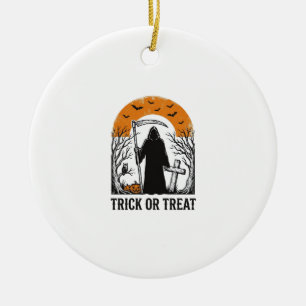 Halloween-Sense-Reaper-Süßes-oder-Saures-Vintage-G Keramik Ornament