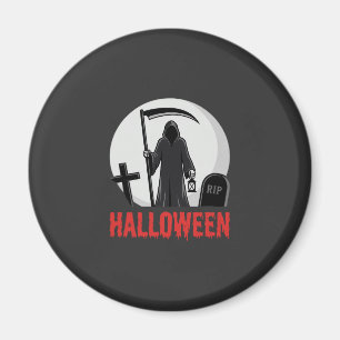 Halloween-Sensenmann-Friedhofsdesign Magnet