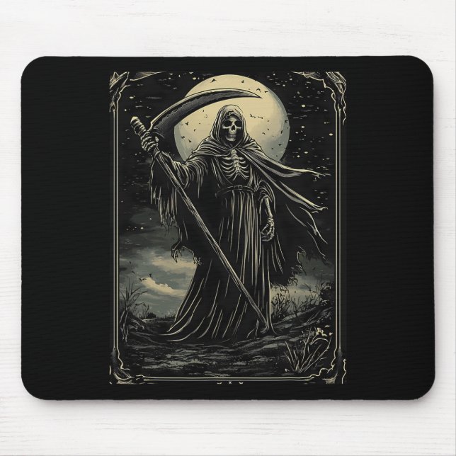 Halloween Sensenmann Gothic Goth  Mousepad (Vorne)