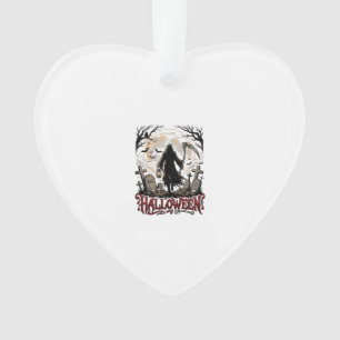Halloween Sensenmann Laterne Vollmond Grabsteine Ornament