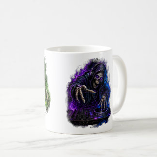 Halloween Sensenmann Lila Gruseliger Kaffeebecher Kaffeetasse