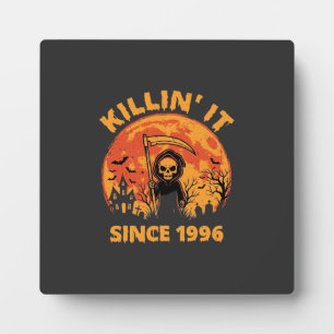 Halloween Sensenmann Seit 1996 Geburtstagsdesign_1 Fotoplatte