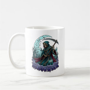Halloween Sensenmann Sense Laterne Kaputter Mond_1 Kaffeetasse