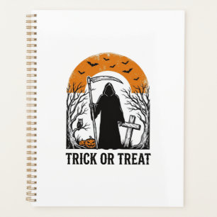 Halloween Sensenmann Streich oder Saß Süßigkeiten Planer