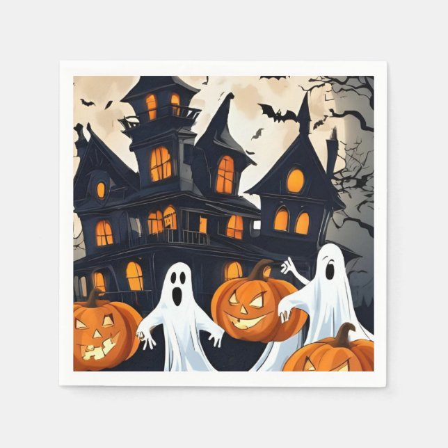 Halloween Serviette (Vorderseite)